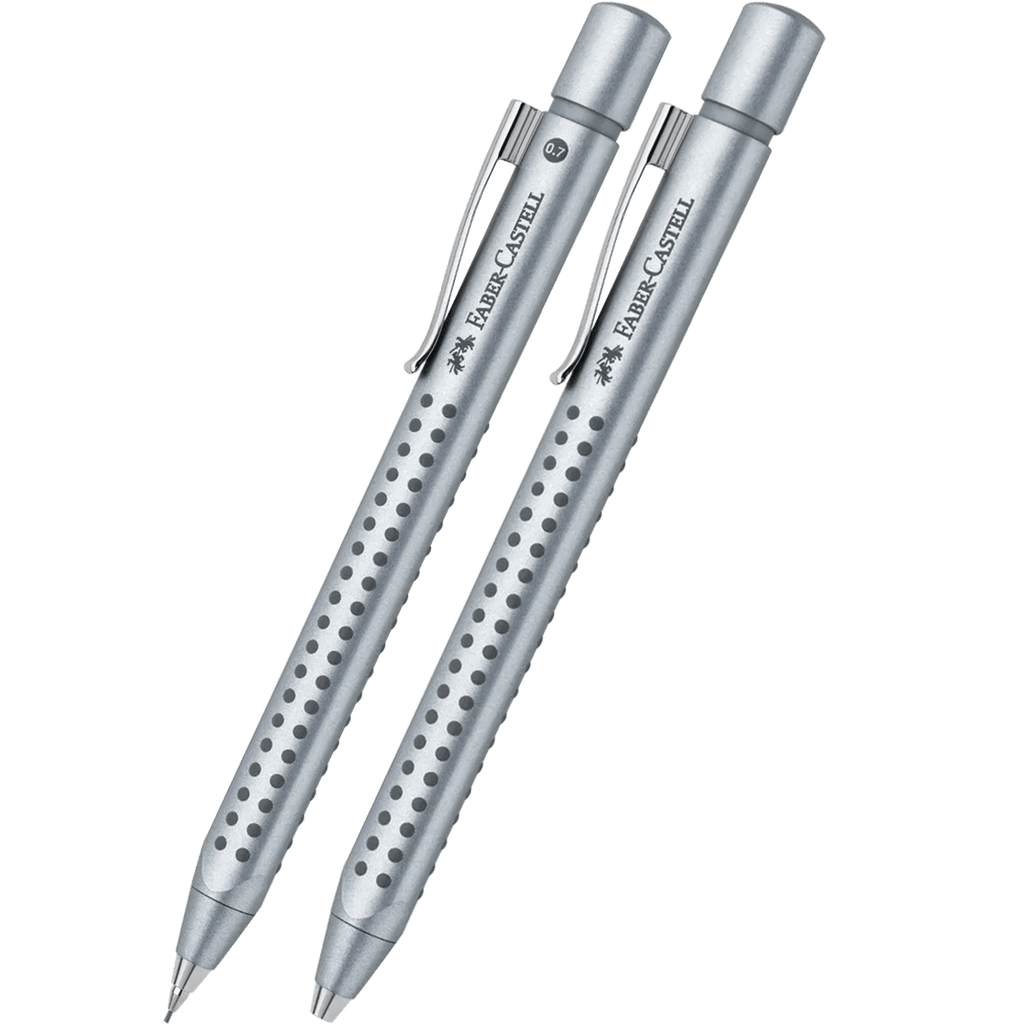 Faber - Castell Grip Gift Set - Silver - Pen Boutique Ltd