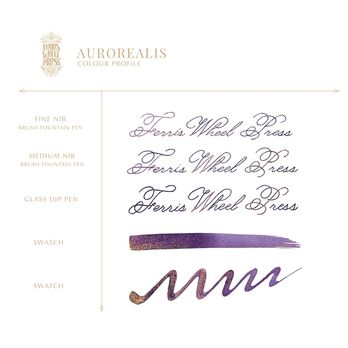 Ferris Wheel Press Ink Bottle - Aurorealis (2024 Limited Edition) - 38ml - Pen Boutique Ltd