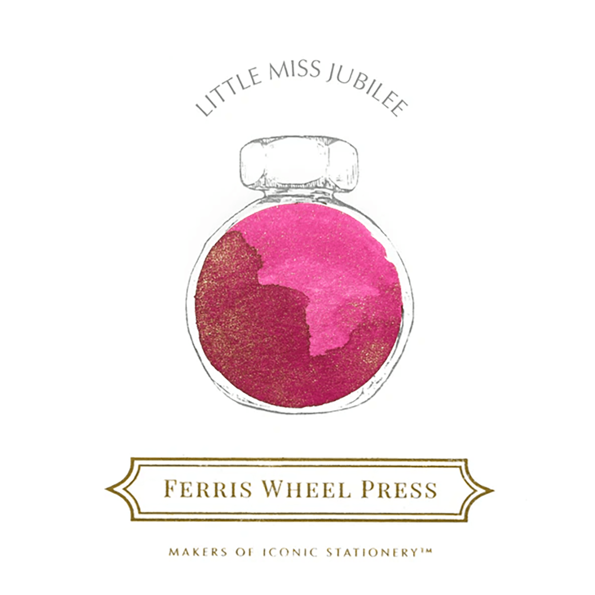 Ferris Wheel Press Ink Bottle - Little Miss Jubilee - 38ml ( Limited Edition) - Pen Boutique Ltd