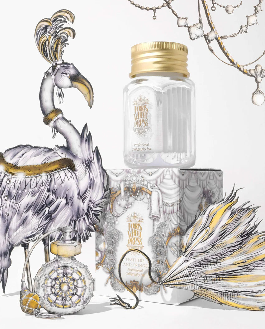 Ferris Wheel Press 28ml Calligraphy Ink - Feathers and Fringe-Pen Boutique Ltd