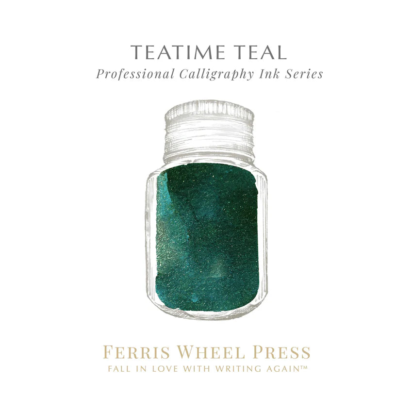 Ferris Wheel Press 28ml Calligraphy Ink - Teatime Teal-Pen Boutique Ltd