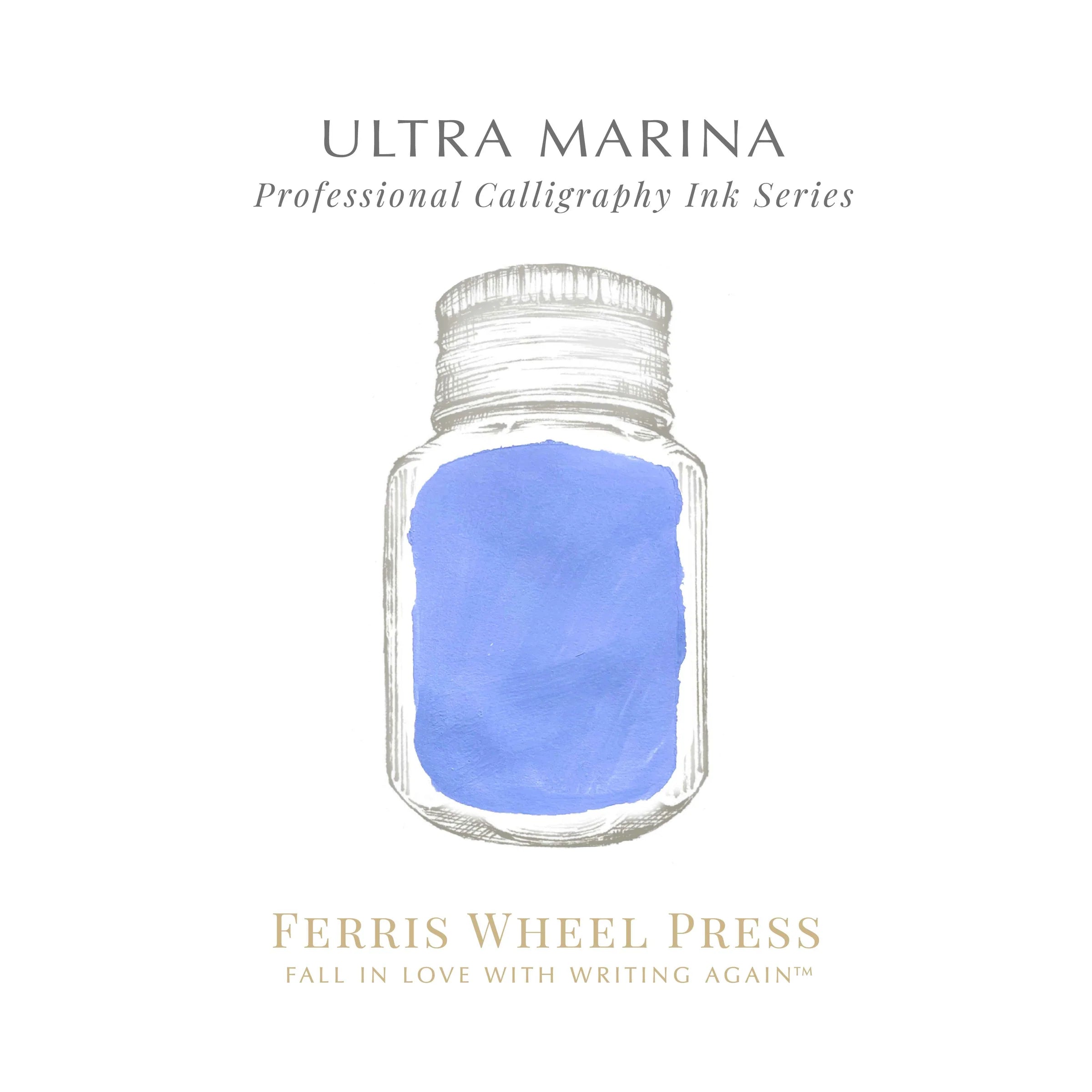 Ferris Wheel Press 28ml Calligraphy Ink - Ultra Marina-Pen Boutique Ltd