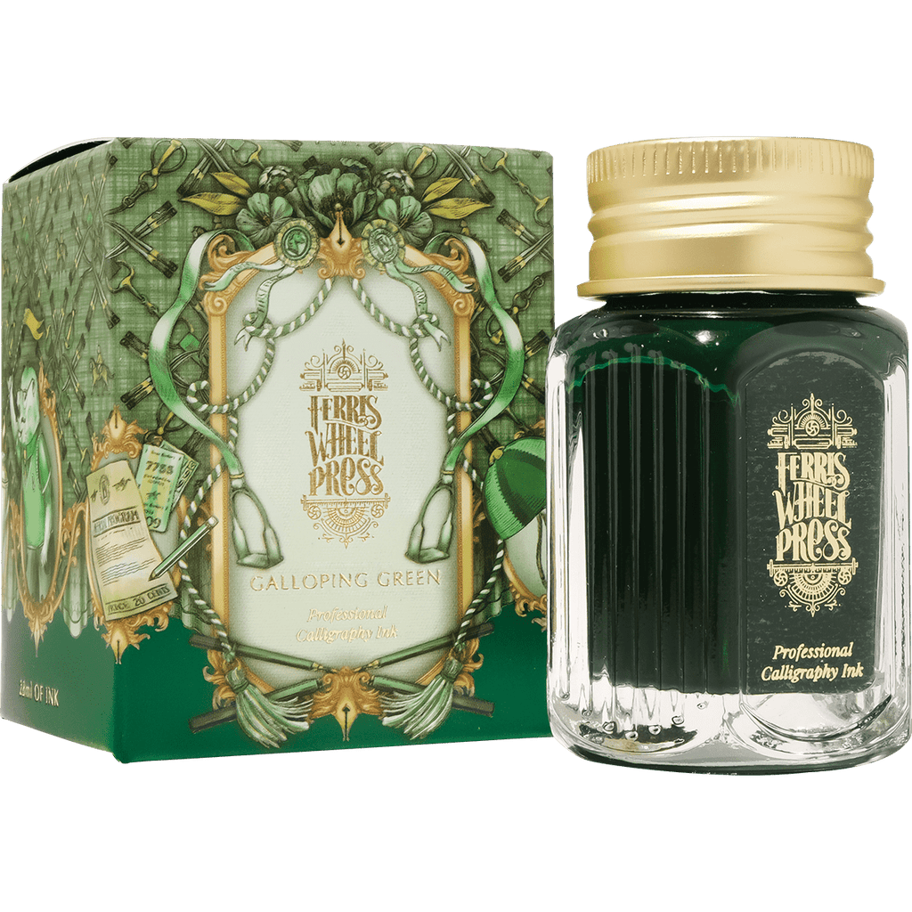 Ferris Wheel Press Calligraphy Ink Bottle - Galloping Green - 28ml - Pen Boutique Ltd