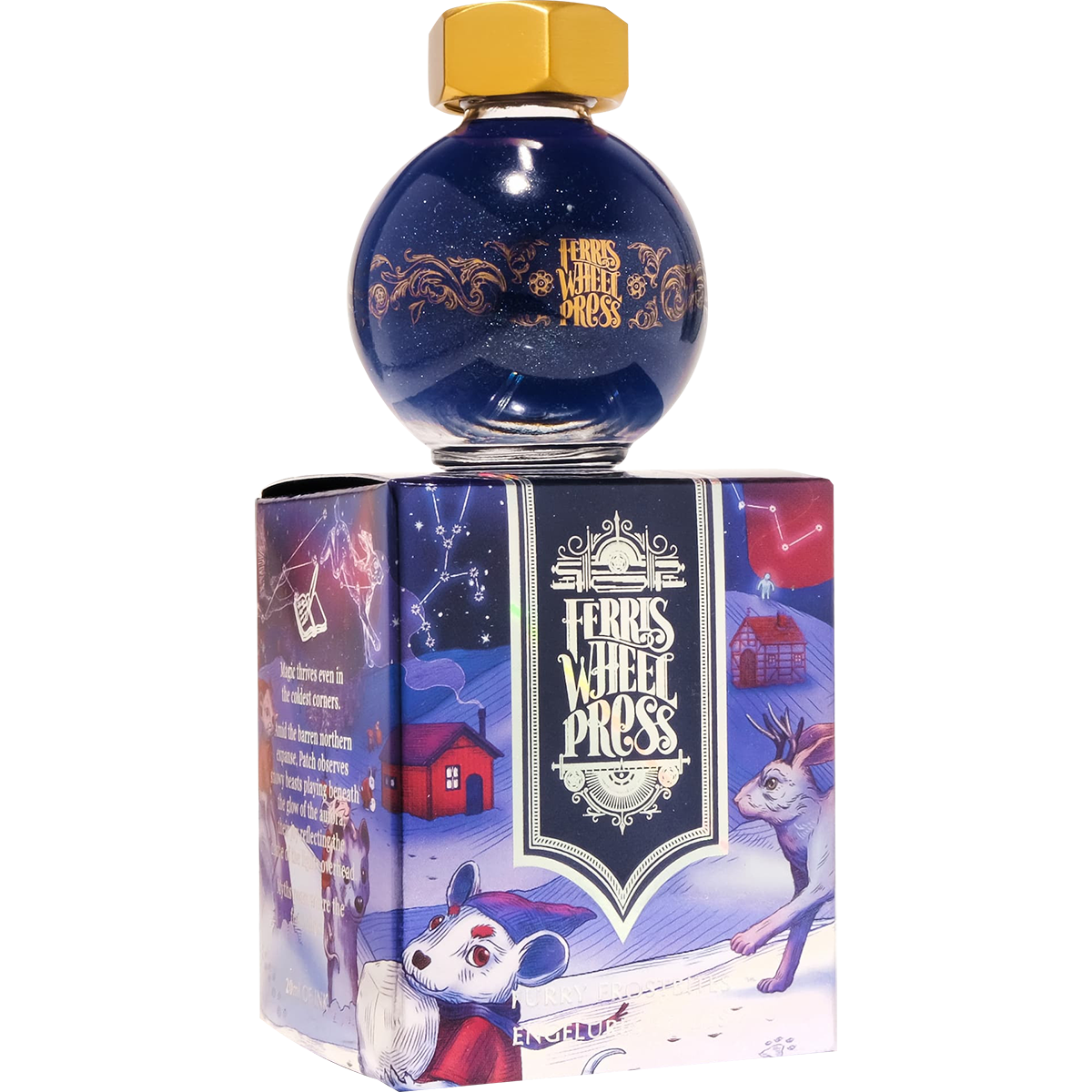 Ferris Wheel Press FerriTales Bestiary Ink Bottle Ink Bottle - Furry Frostbites - 20ml - Pen Boutique Ltd