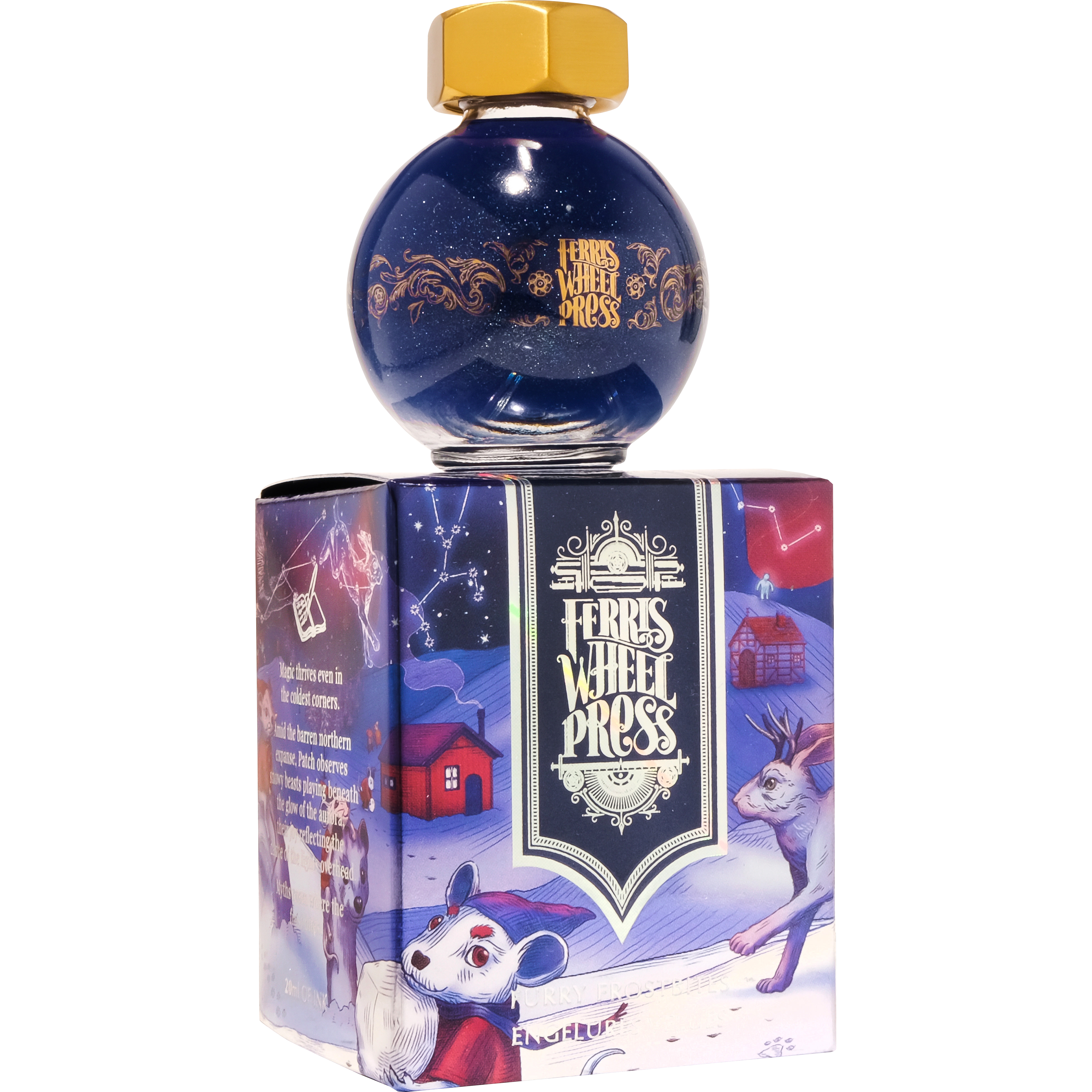 Ferris Wheel Press FerriTales Bestiary Ink Bottle Ink Bottle - Furry Frostbites - 85ml - Pen Boutique Ltd