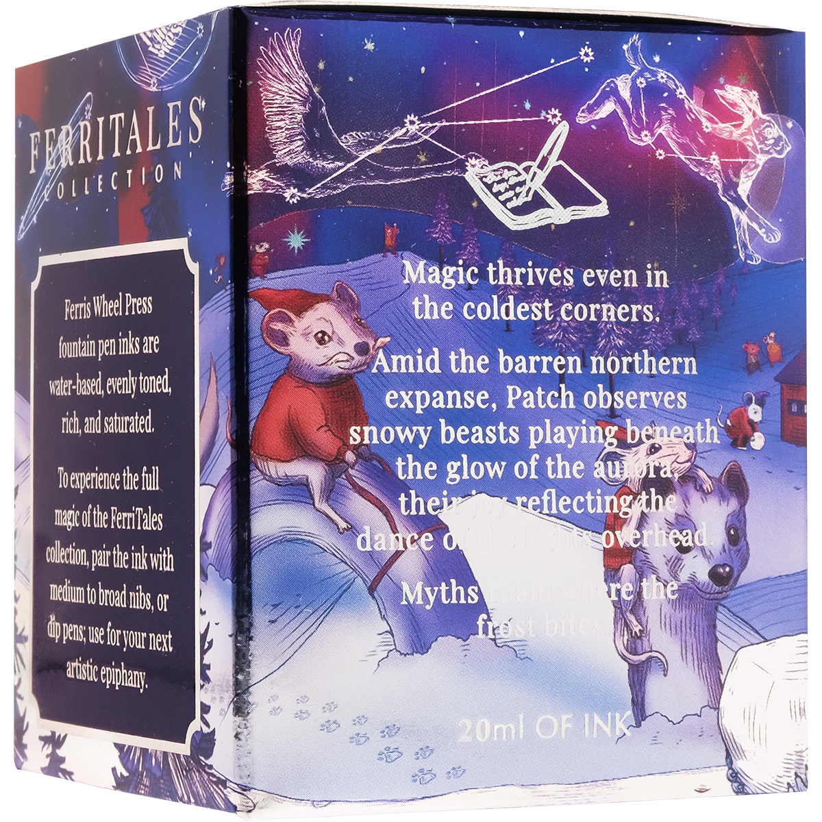 Ferris Wheel Press FerriTales Bestiary Ink Bottle Ink Bottle - Furry Frostbites - 85ml - Pen Boutique Ltd