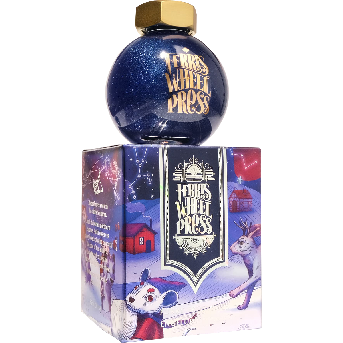 Ferris Wheel Press FerriTales Bestiary Ink Bottle Ink Bottle - Furry Frostbites - 85ml - Pen Boutique Ltd