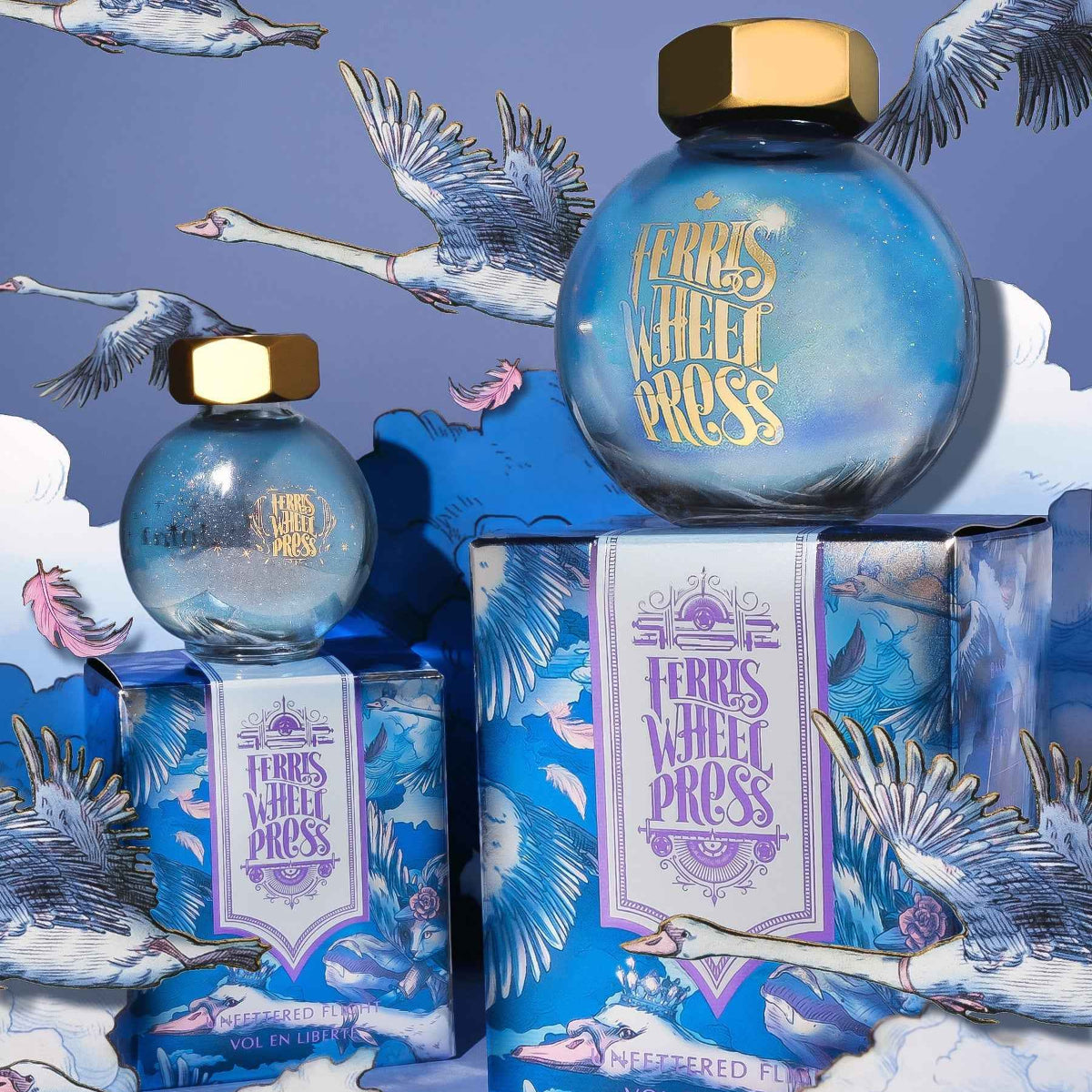 Ferris Wheel Press FerriTales Ink Bottle - Unfettered Flight - 20ml-Pen Boutique Ltd