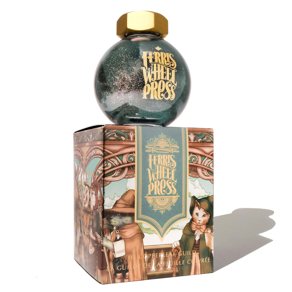 Ferris Wheel Press FerriTales The Book of Knights Ink Bottle - Copperleaf Guild - 85ml-Pen Boutique Ltd