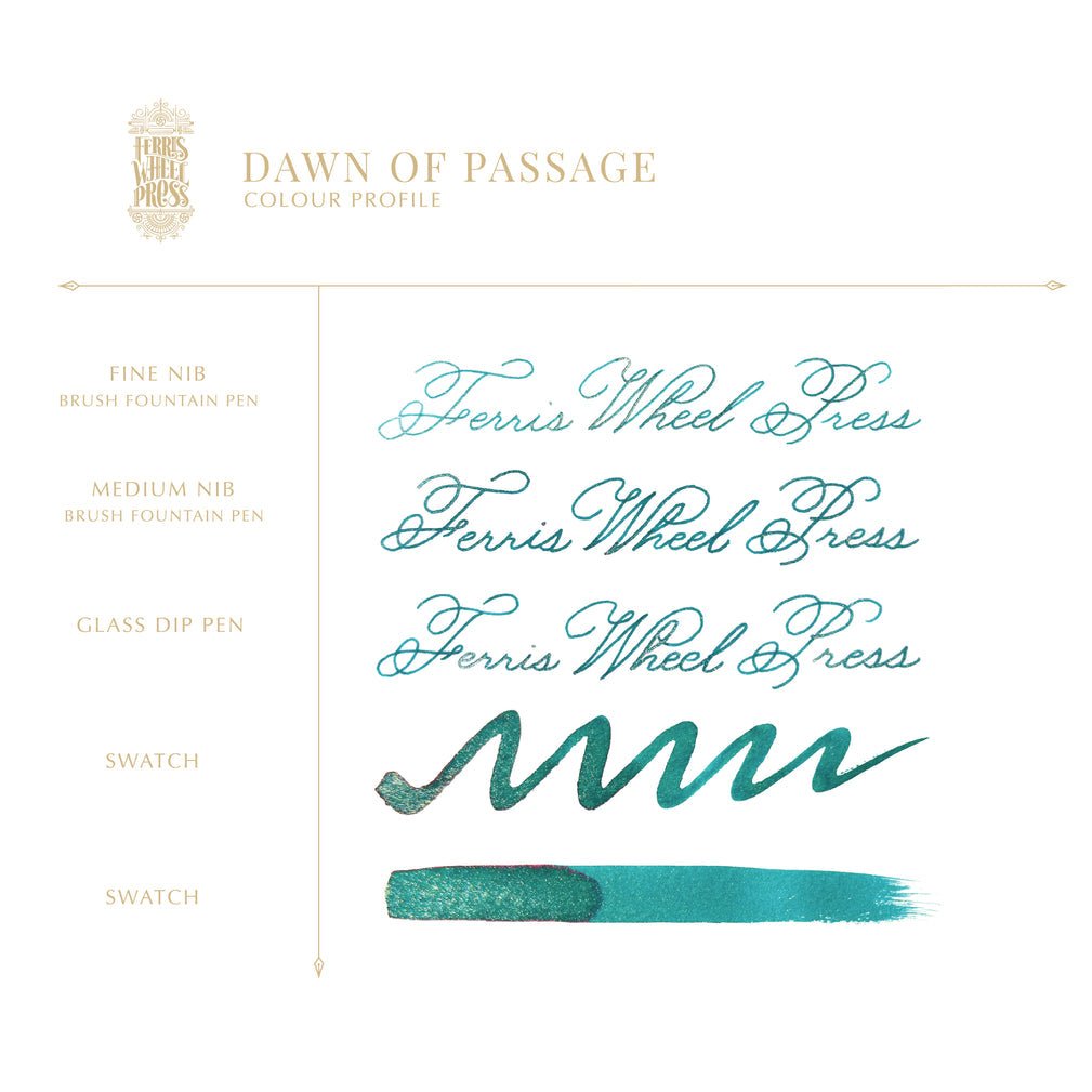 Ferris Wheel Press FerriTales The Book of Knights Ink Bottle - Dawn of Passage - 20ml - Pen Boutique Ltd