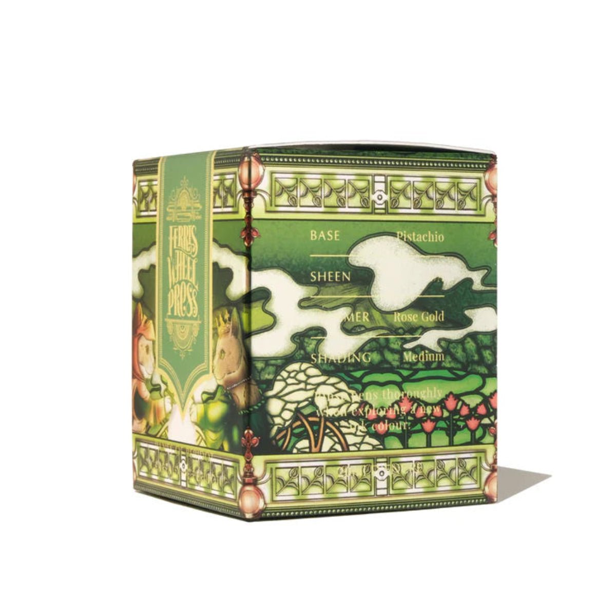 Ferris Wheel Press FerriTales The Book of Knights Ink Bottle - Panes of Peridot - 85ml - Pen Boutique Ltd