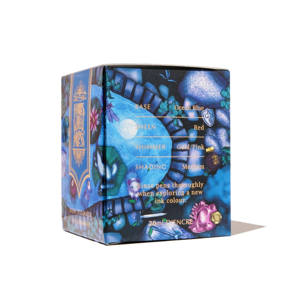 Ferris Wheel Press FerriTales The Book of Knights Ink Bottle - Silent Stillwater - 85ml - Pen Boutique Ltd