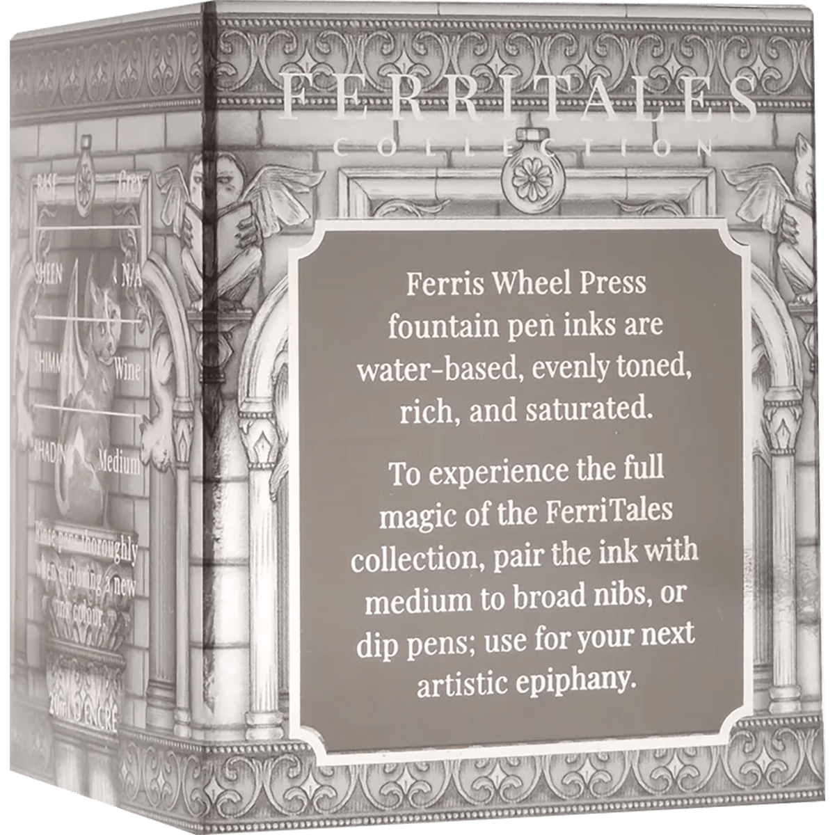 Ferris Wheel Press Ferritales Bestiary Ink Bottle - Granite Guardians - 20ml - Pen Boutique Ltd