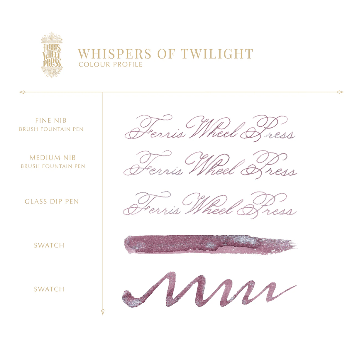 Ferris Wheel Press Ferritales Bestiary Ink Bottle - Whispers of Twilight - 20ml - Pen Boutique Ltd