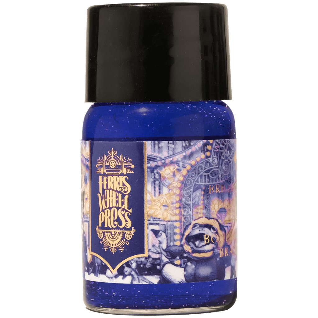 Ferris Wheel Press Ink Bottle - Brilliant Blue Boulevard - 10ml - Pen Boutique Ltd