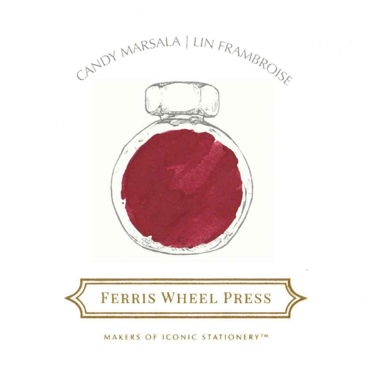Ferris Wheel Press Ink Bottle - Candy Marsala - 38ml-Pen Boutique Ltd