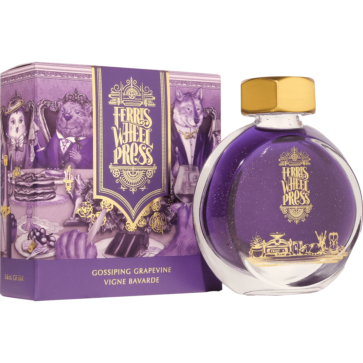 Ferris Wheel Press Ink Bottle - Gossiping Grapevine - 38ml - Pen Boutique Ltd