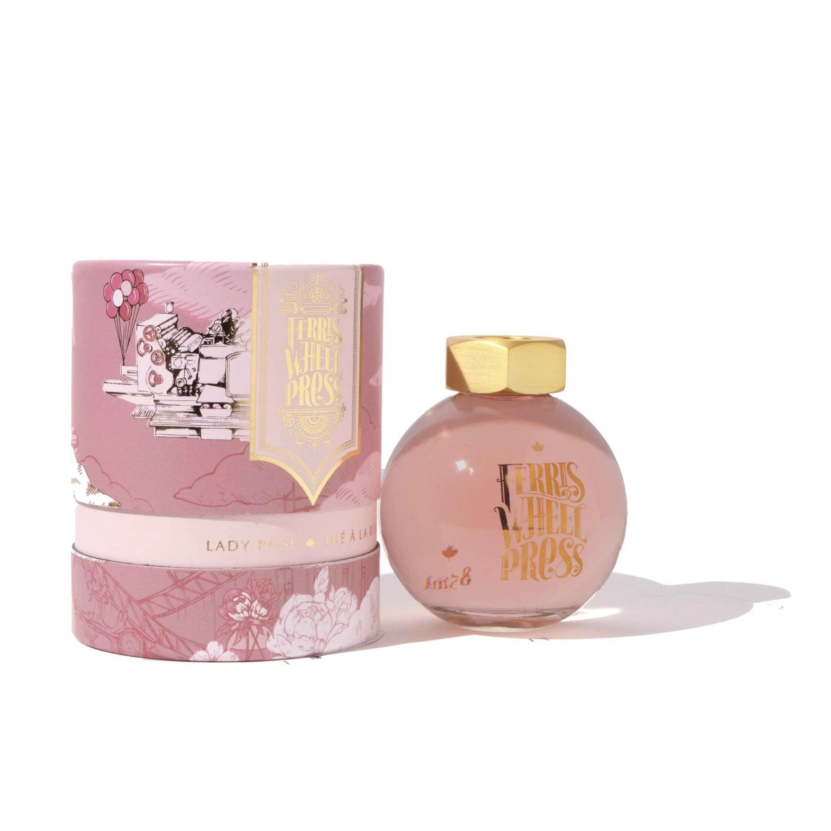 Ferris Wheel Press Ink Bottle - Lady Rose - 38ml-Pen Boutique Ltd