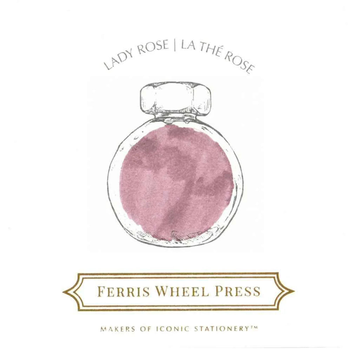 Ferris Wheel Press Ink Bottle - Lady Rose - 38ml-Pen Boutique Ltd