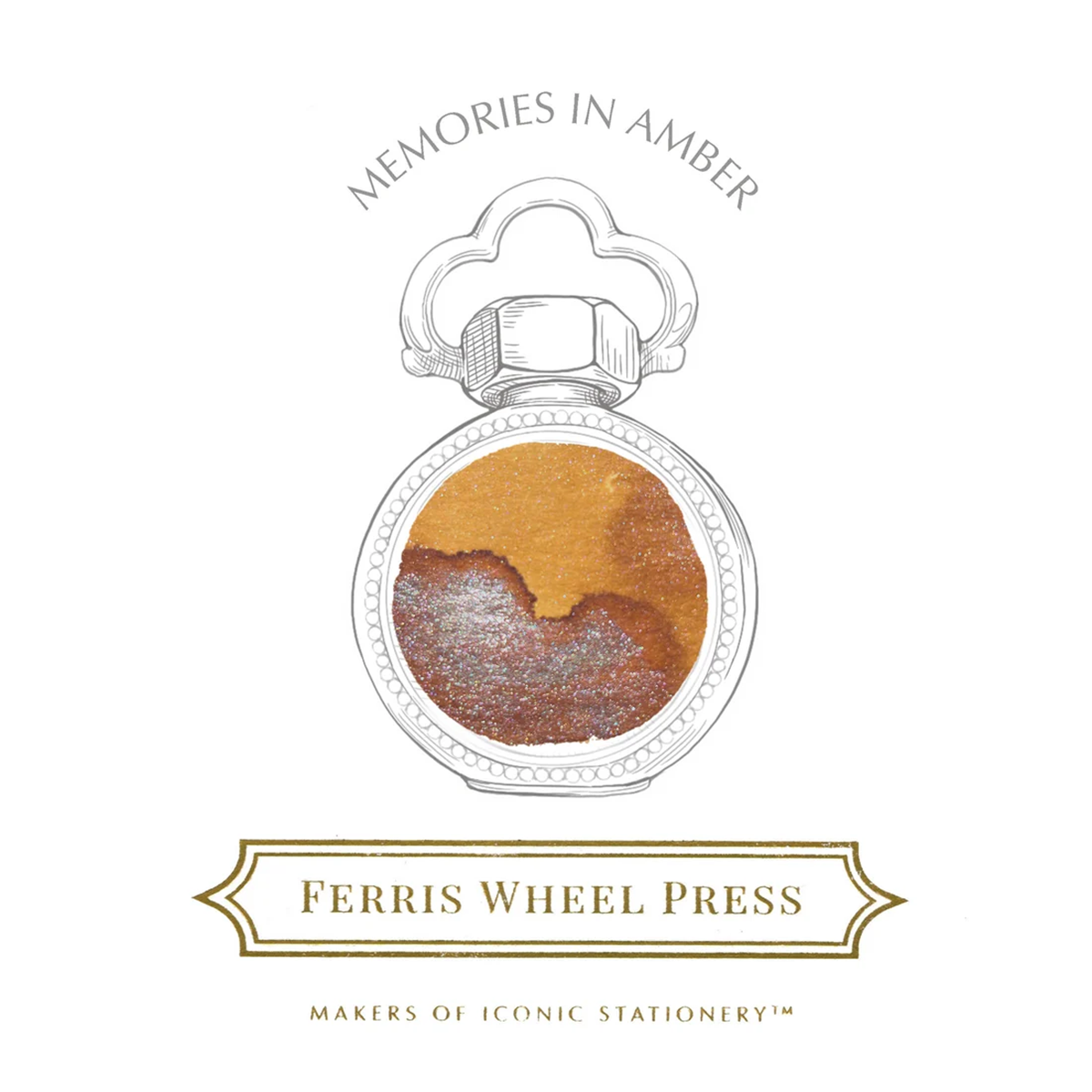 Ferris Wheel Press Ink Bottle - Memories in Amber - 10ml-Pen Boutique Ltd