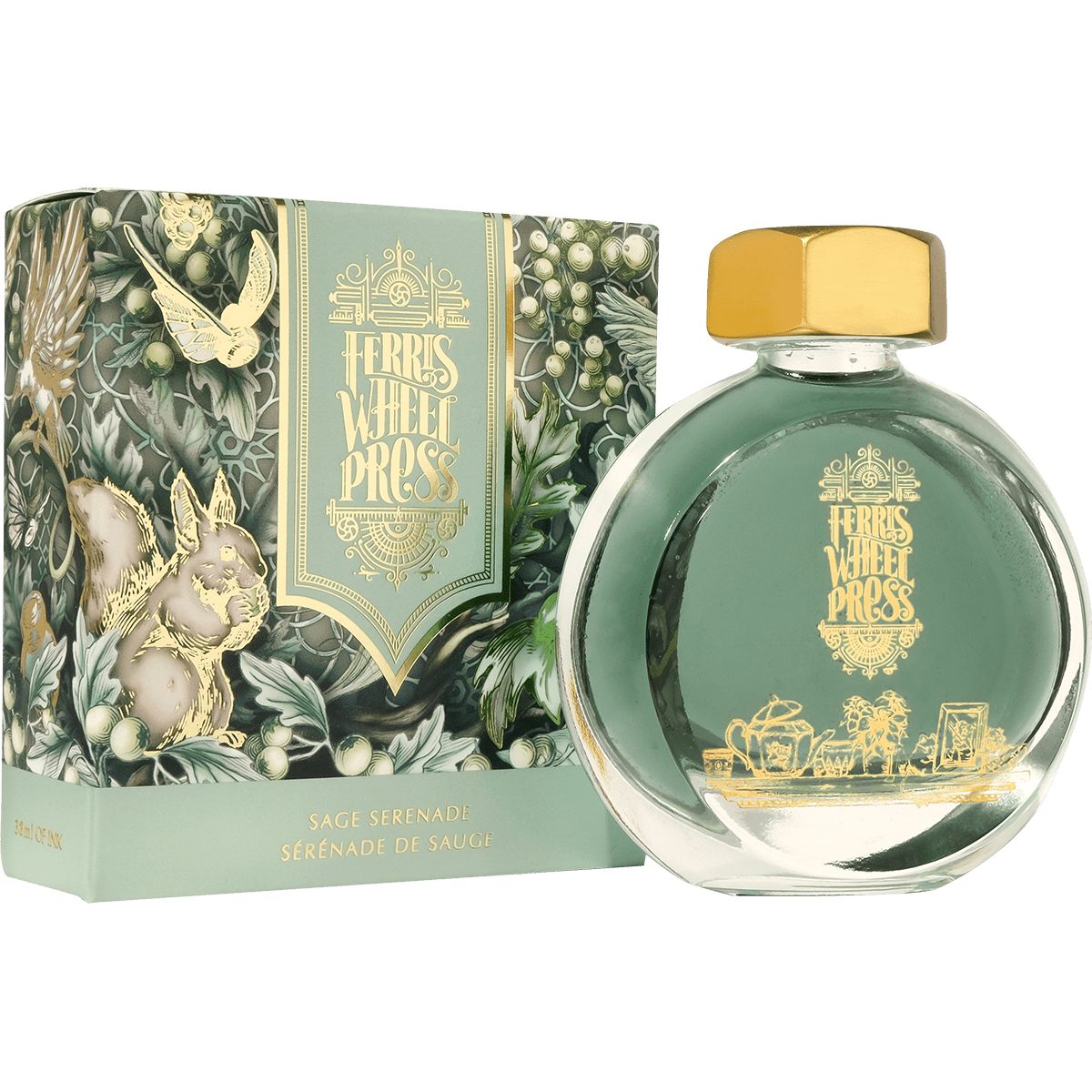 Ferris Wheel Press Ink Bottle - Sage Serenade - 38ml - Pen Boutique Ltd