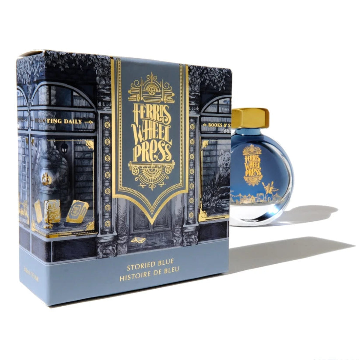 Ferris Wheel Press Ink Bottle - Storied Blue - 38ml-Pen Boutique Ltd
