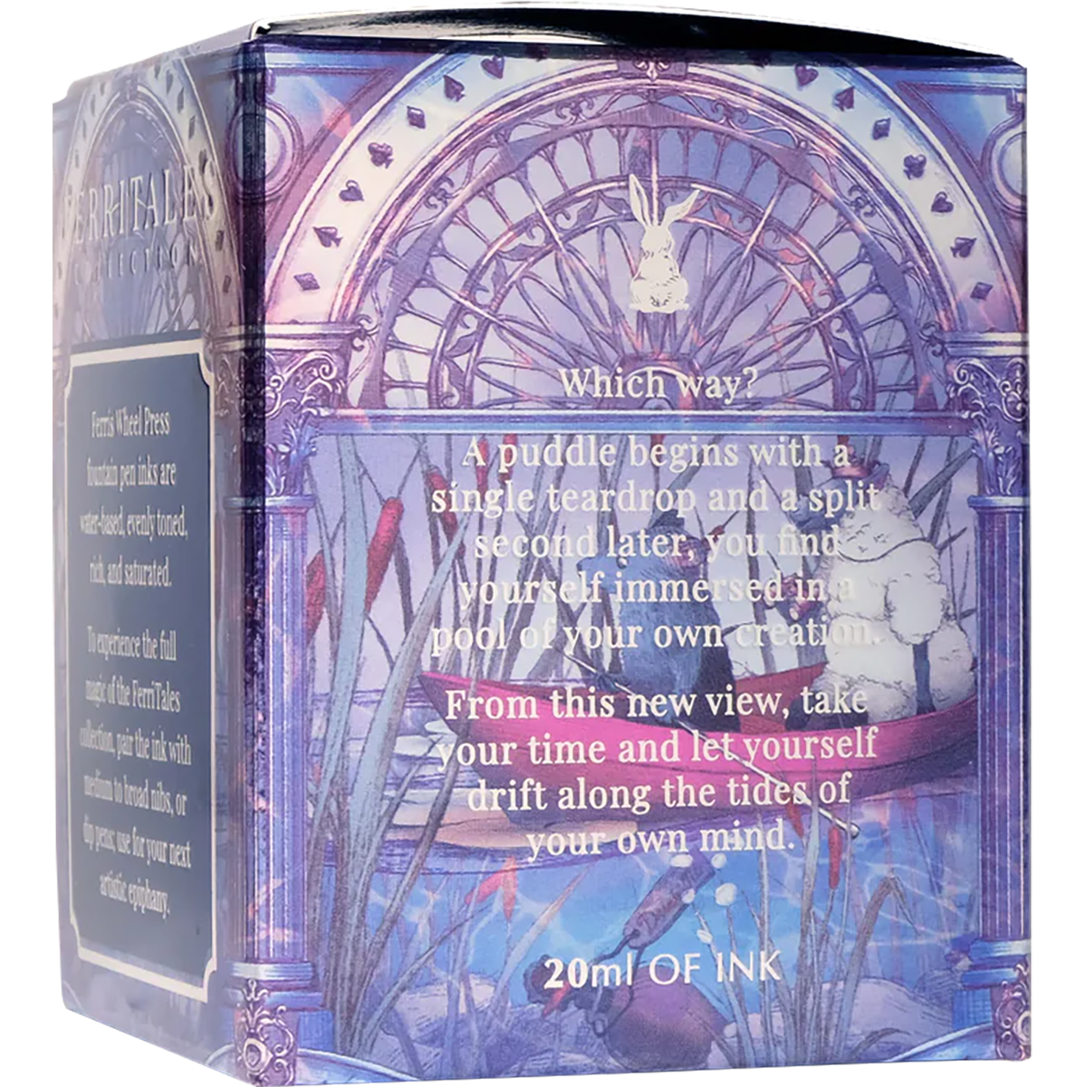 Ferris Wheel Press FerriTales Ink Bottle - Down the Rabbit Hole Tears of Sapphire - 20ml - Pen Boutique Ltd
