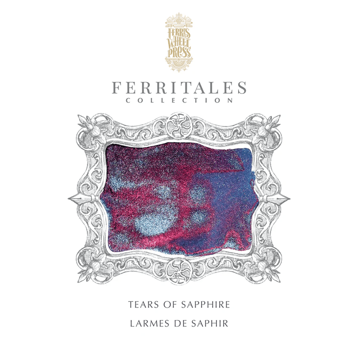 Ferris Wheel Press FerriTales Ink Bottle - Down the Rabbit Hole Tears of Sapphire - 20ml - Pen Boutique Ltd
