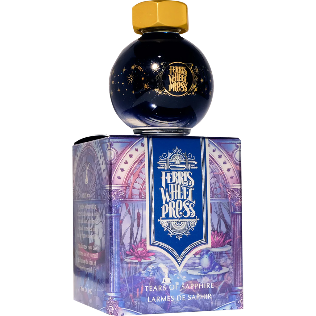 Ferris Wheel Press FerriTales Ink Bottle - Down the Rabbit Hole Tears of Sapphire - 20ml - Pen Boutique Ltd