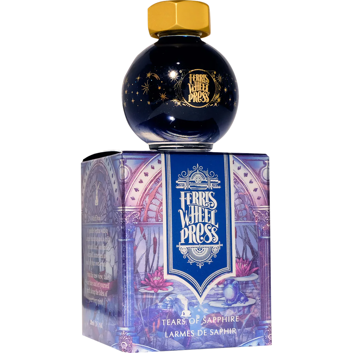 Ferris Wheel Press FerriTales Ink Bottle - Down the Rabbit Hole Tears of Sapphire - 20ml - Pen Boutique Ltd