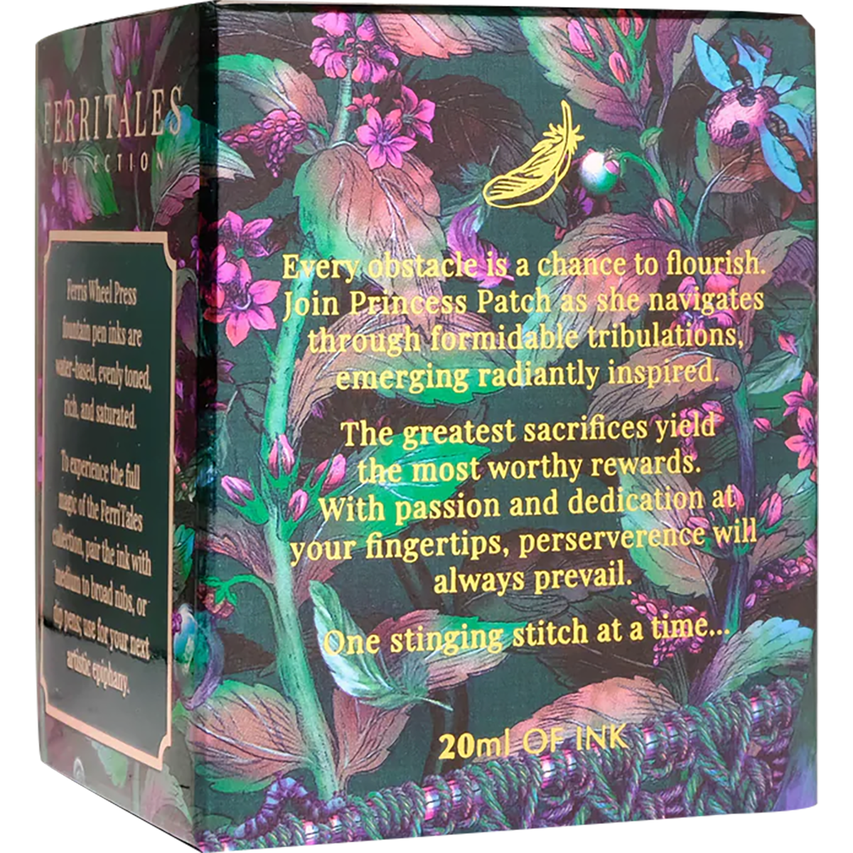Ferris Wheel Press FerriTales Ink Bottle - The Wild Swans Knitted Nettle - 20ml - Pen Boutique Ltd