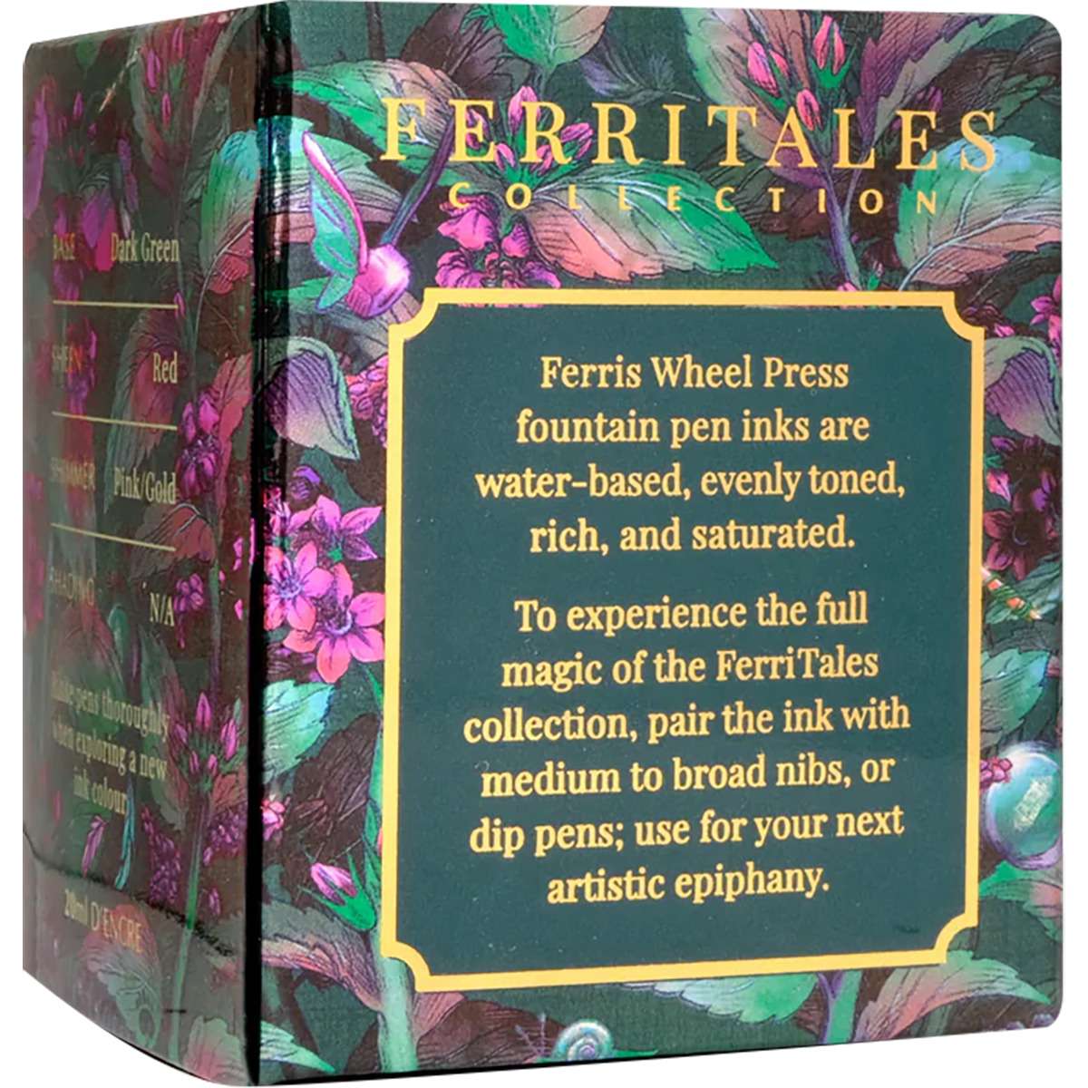 Ferris Wheel Press FerriTales Ink Bottle - The Wild Swans Knitted Nettle - 20ml - Pen Boutique Ltd