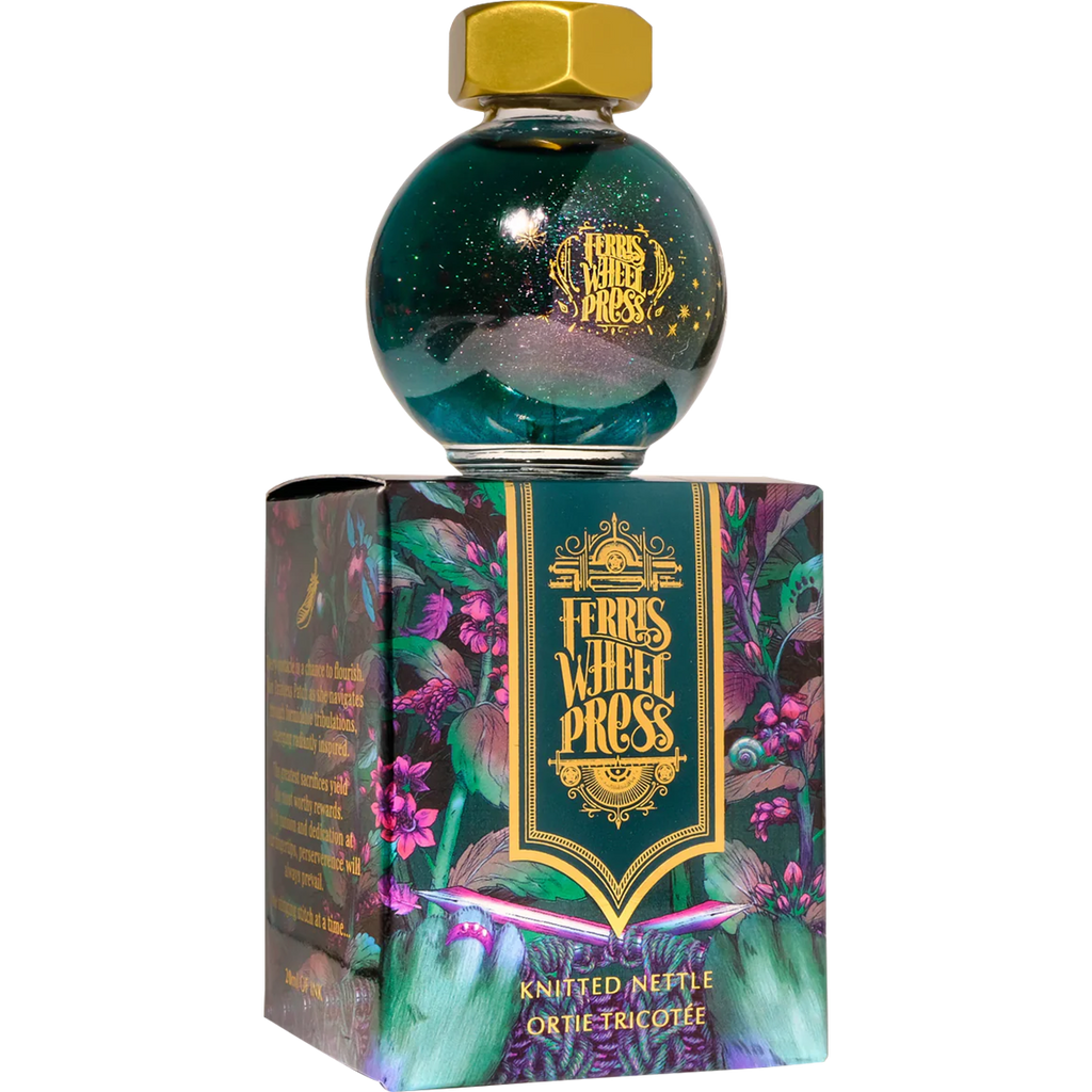 Ferris Wheel Press FerriTales Ink Bottle - The Wild Swans Knitted Nettle - 20ml - Pen Boutique Ltd