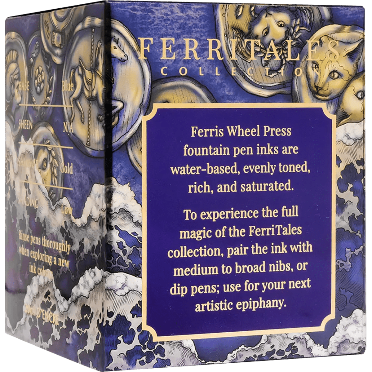 Ferris Wheel Press FerriTales Ink Bottle - King Midas Tides of Midas - 20ml - Pen Boutique Ltd