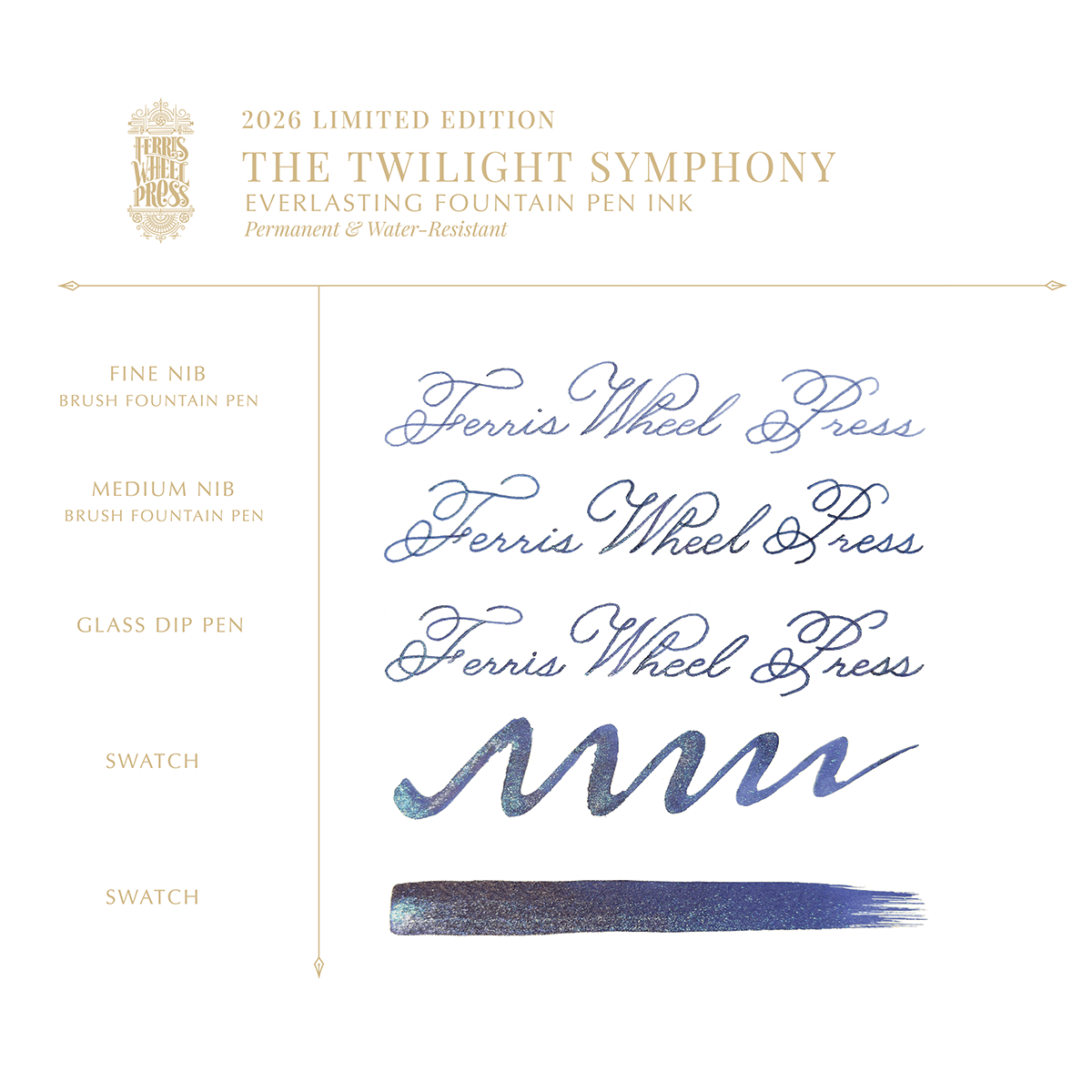 Ferris Wheel Press Ink Bottle - Twilight Symphony - 20ml (Limited Edition) - Pen Boutique Ltd