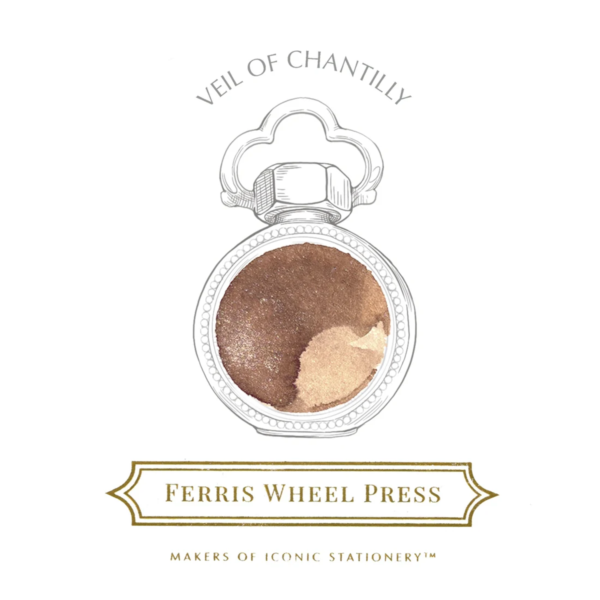 Ferris Wheel Press Ink Bottle - Veil of Chantilly - 10ml-Pen Boutique Ltd