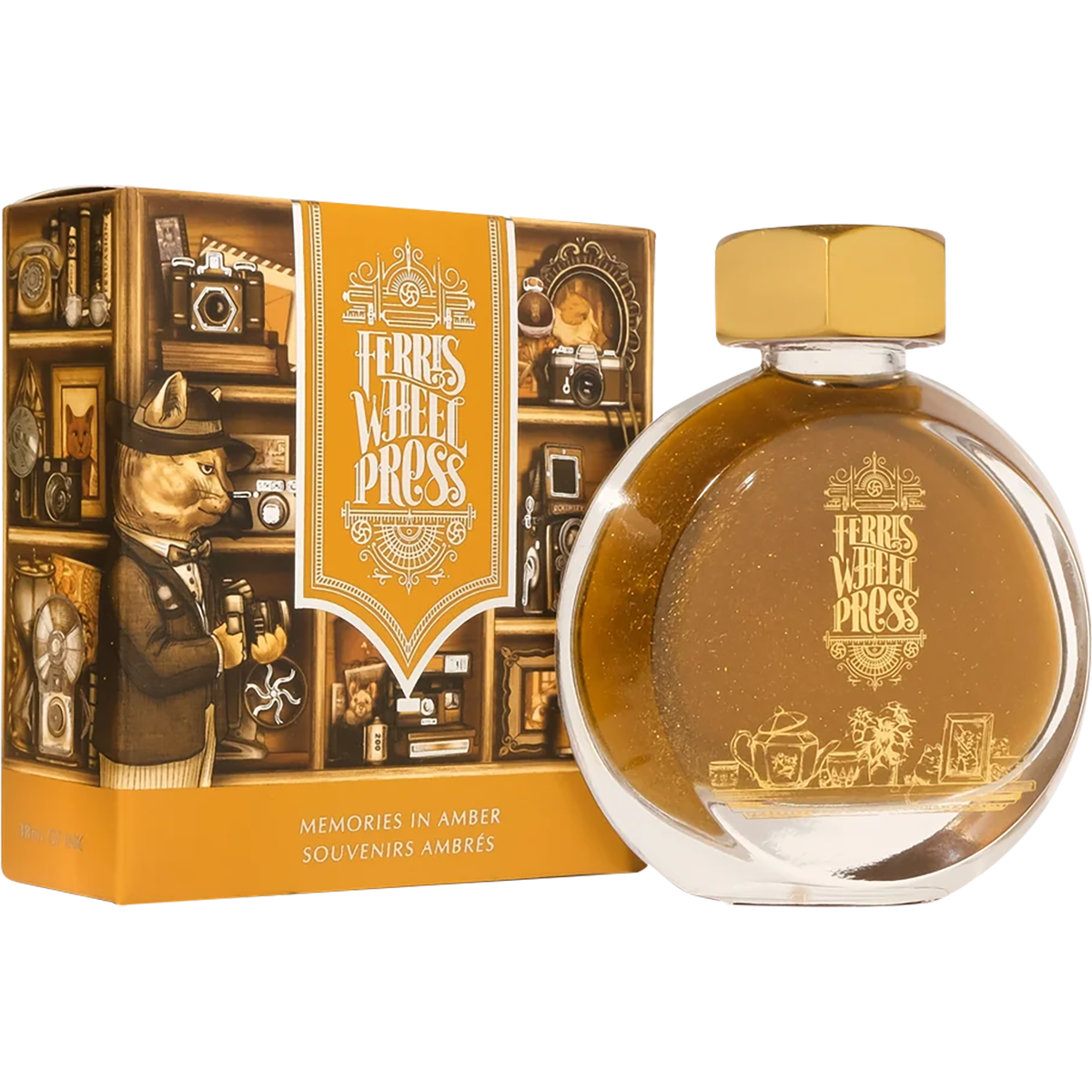Ferris Wheel Press Ink Bottle - Veil of Chantilly - 38ml-Pen Boutique Ltd