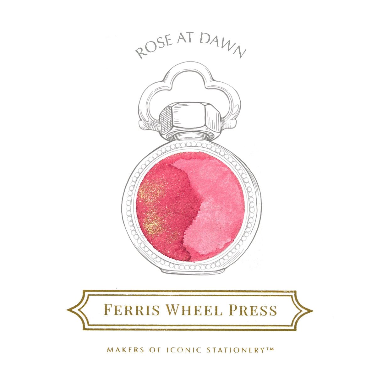 Ferris Wheel Press La Belle Epoque Ink Bottle - Rose at Dawn - 38ml - Pen Boutique Ltd