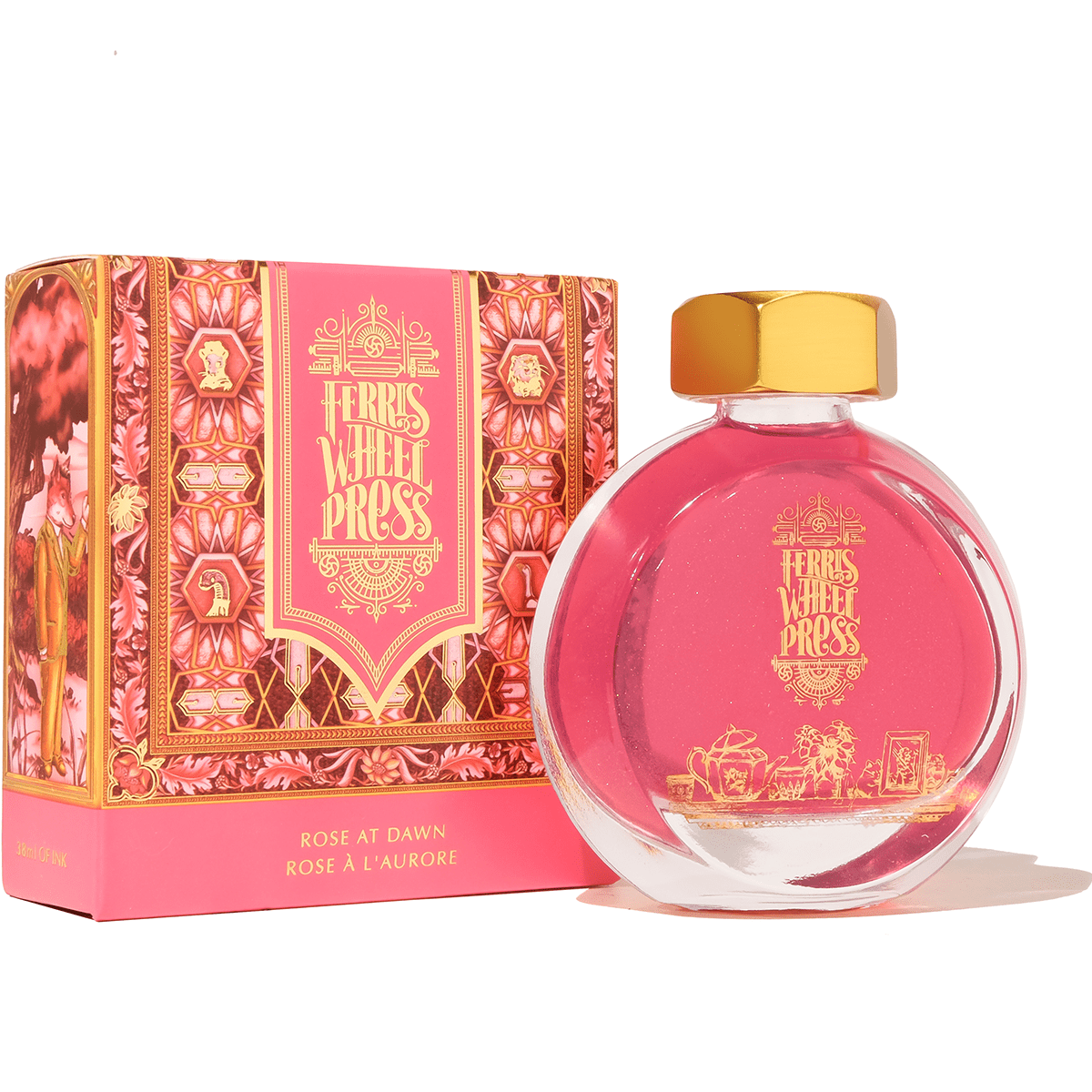 Ferris Wheel Press La Belle Epoque Ink Bottle - Rose at Dawn - 38ml - Pen Boutique Ltd