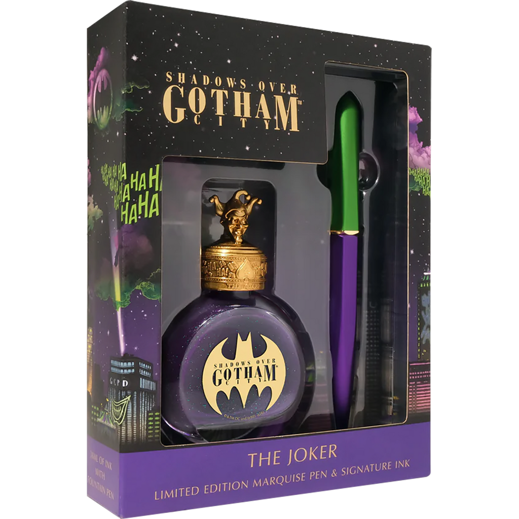 Ferris Wheel Press x The Joker Marquise Pen & 38ml Ink Set - Shadows Over Gotham-Pen Boutique Ltd