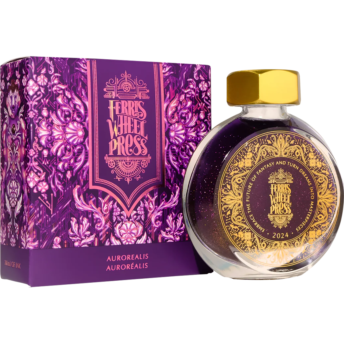 Ferris Wheel Press Ink Bottle - Aurorealis (2024 Limited Edition) - 38ml - Pen Boutique Ltd