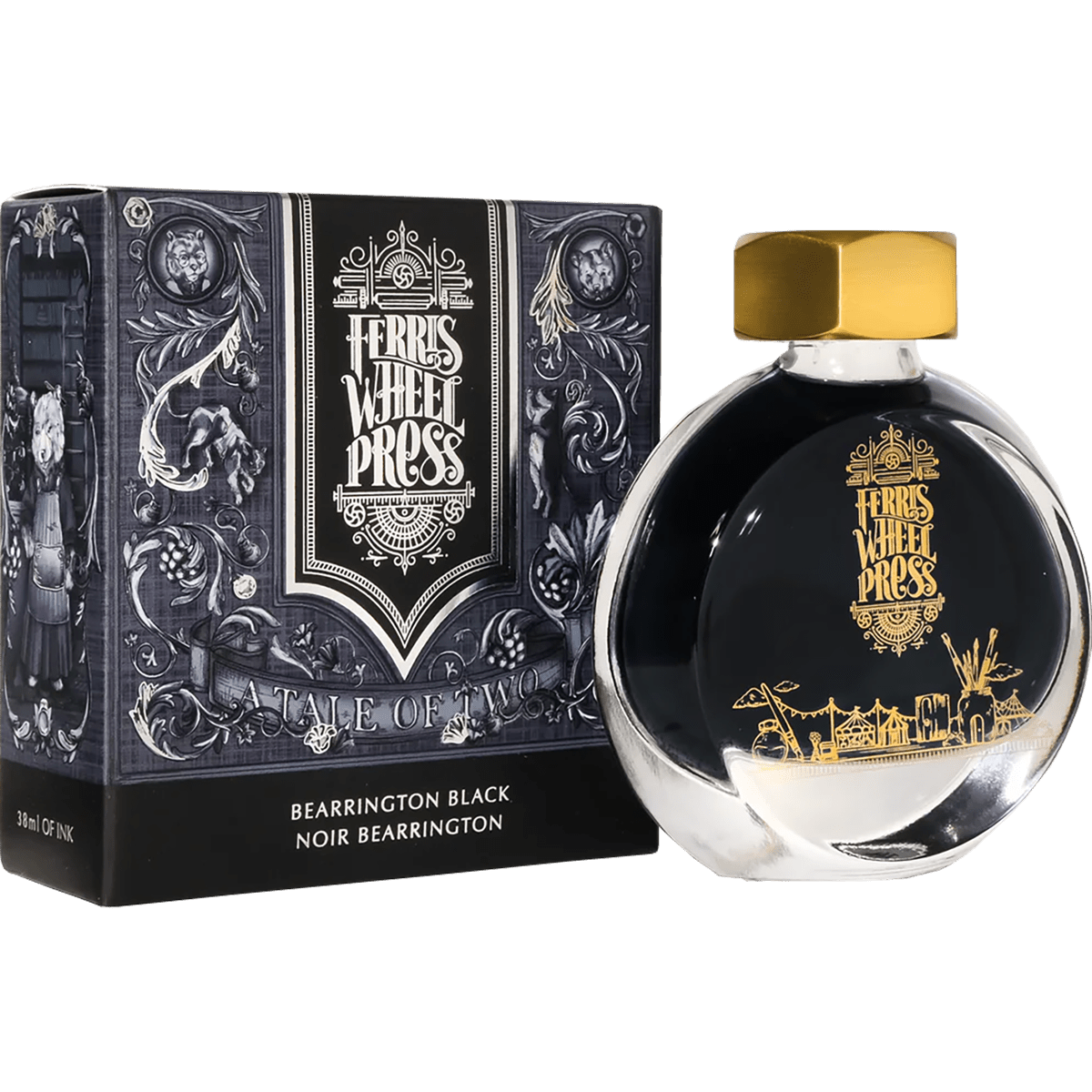 Ferris Wheel Press Ink Bottle - Bearrington Black  - 38ml - Pen Boutique Ltd