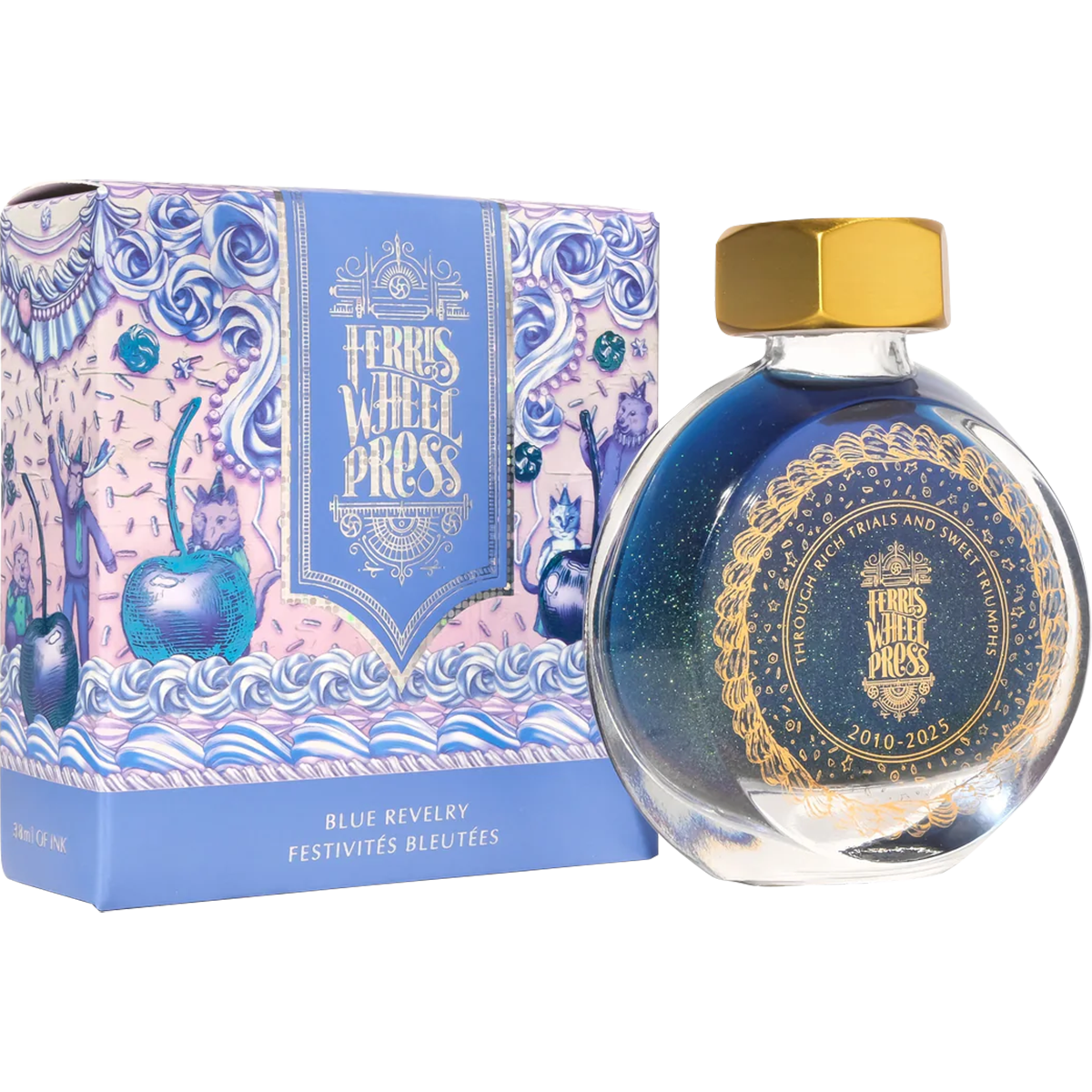 Ferris Wheel Press Ink Bottle - Blue Revelry - 38ml - Pen Boutique Ltd