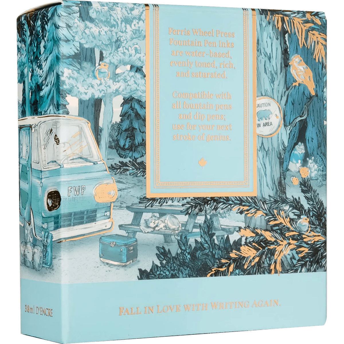 Ferris Wheel Press Ink Bottle - Blue Yosemite Falls - 38ml - Pen Boutique Ltd