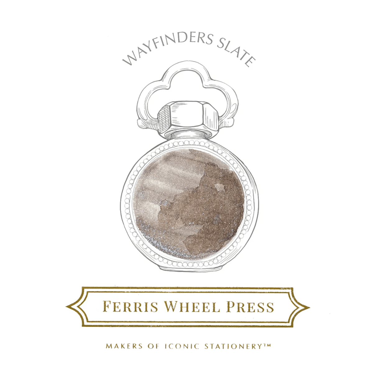 Ferris Wheel Press Ink Bottle - Everyday Wayfinders Slate - 38ml - Pen Boutique Ltd