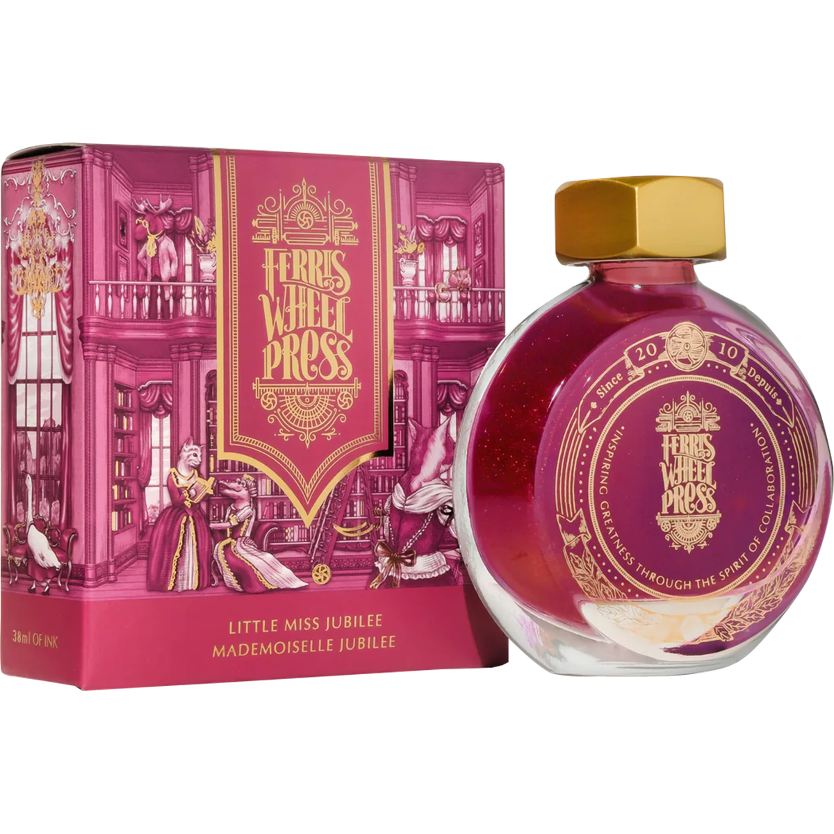 Ferris Wheel Press Ink Bottle - Little Miss Jubilee - 38ml ( Limited Edition) - Pen Boutique Ltd