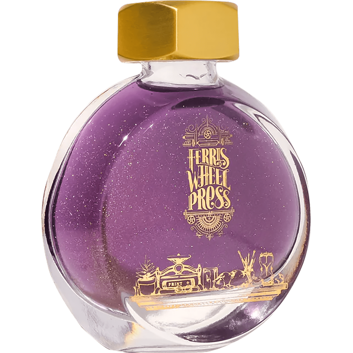 Ferris Wheel Press Ink Bottle - Mulberry Majesty  - 38ml - Pen Boutique Ltd