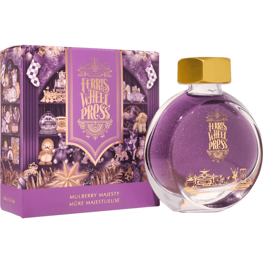 Ferris Wheel Press Ink Bottle - Mulberry Majesty  - 38ml - Pen Boutique Ltd