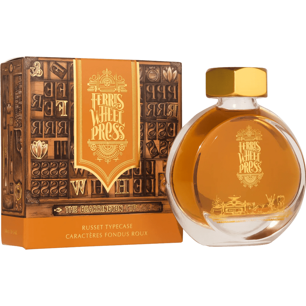 Ferris Wheel Press Ink Bottle - Russet Typecase - 38ml - Pen Boutique Ltd