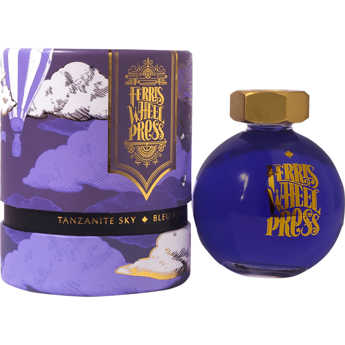 Ferris Wheel Press Ink Bottle - Tanzanite Sky - 38ml - Pen Boutique Ltd